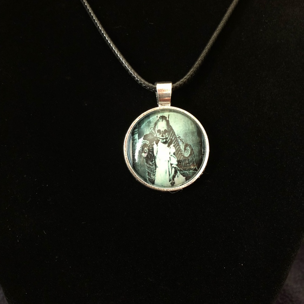 Goth child inspired charm and necklace